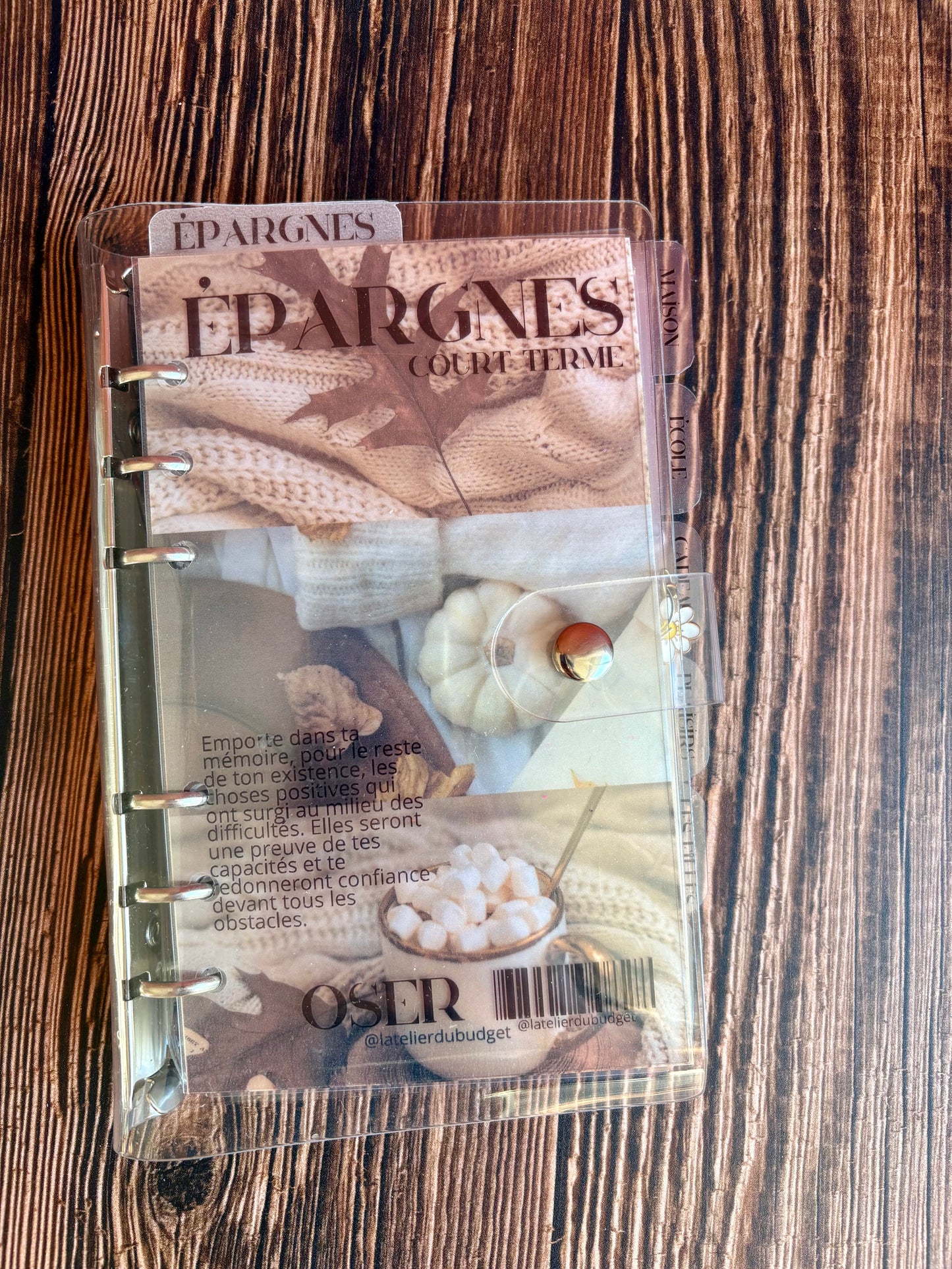 Lot 6 séparateurs onglets à personnaliser