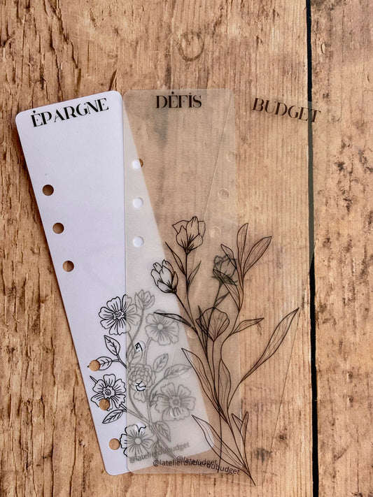 Pack de 5 intercalaires - format A6