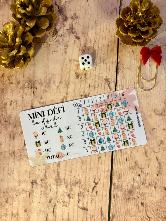 Mini défi "le dé de Noël"