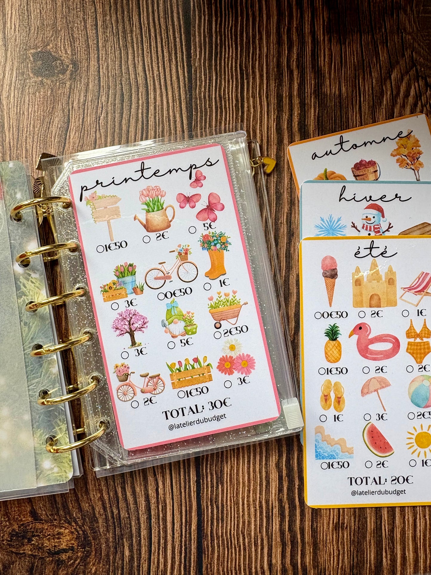 Défi des saisons - petites cartes