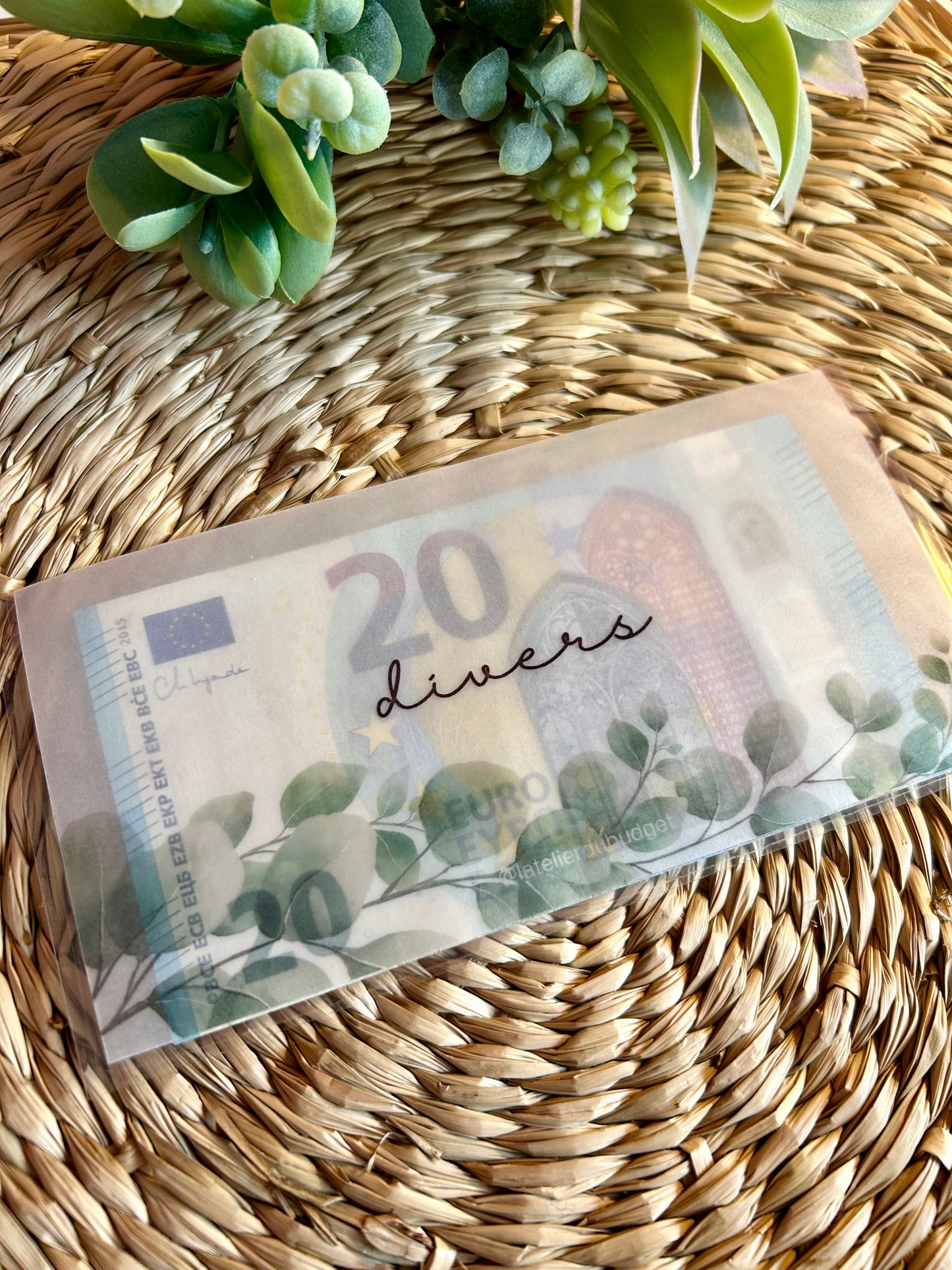 Enveloppes pour porte feuille en transparence