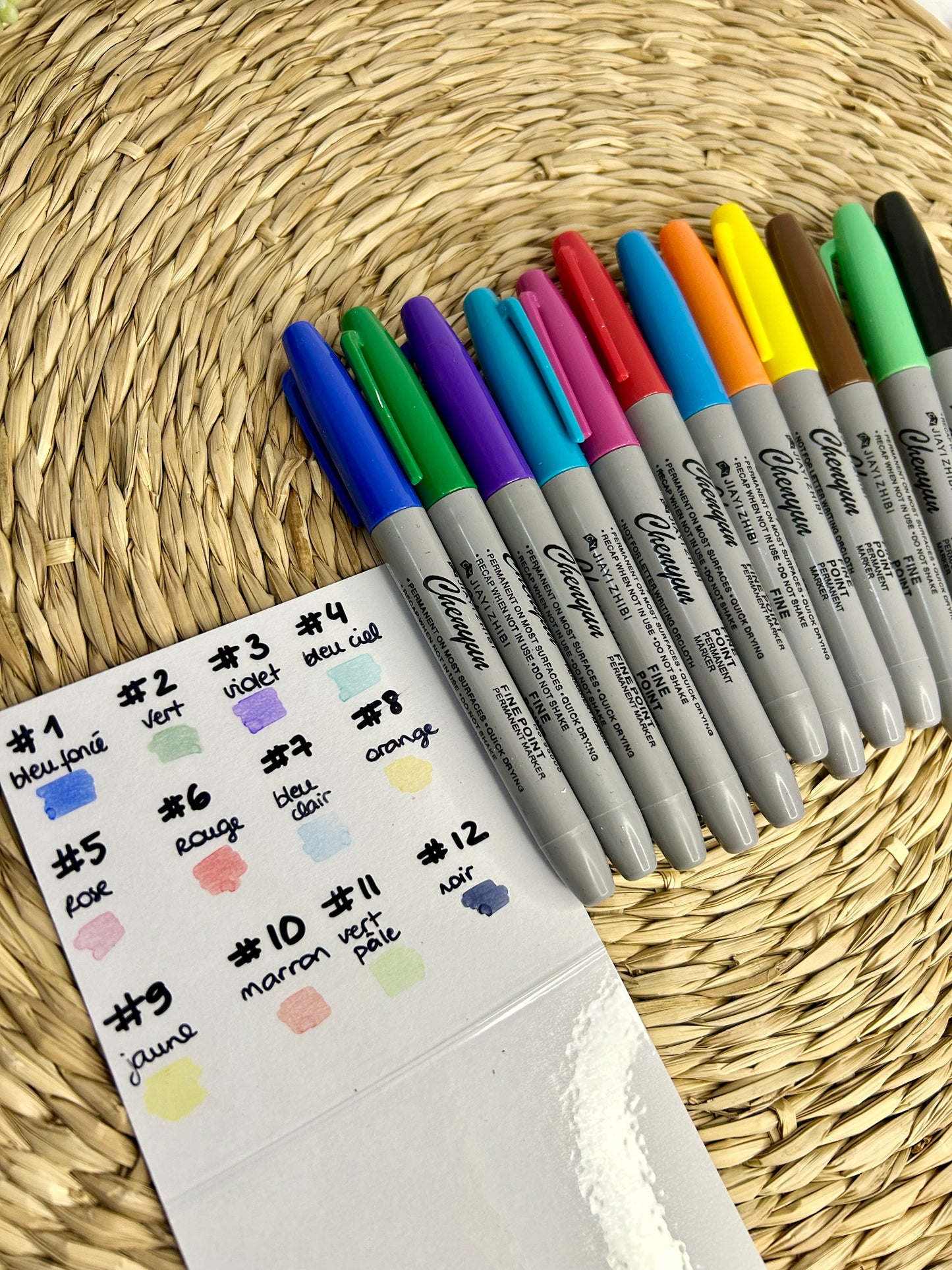 Marqueur permanent pastel - épais