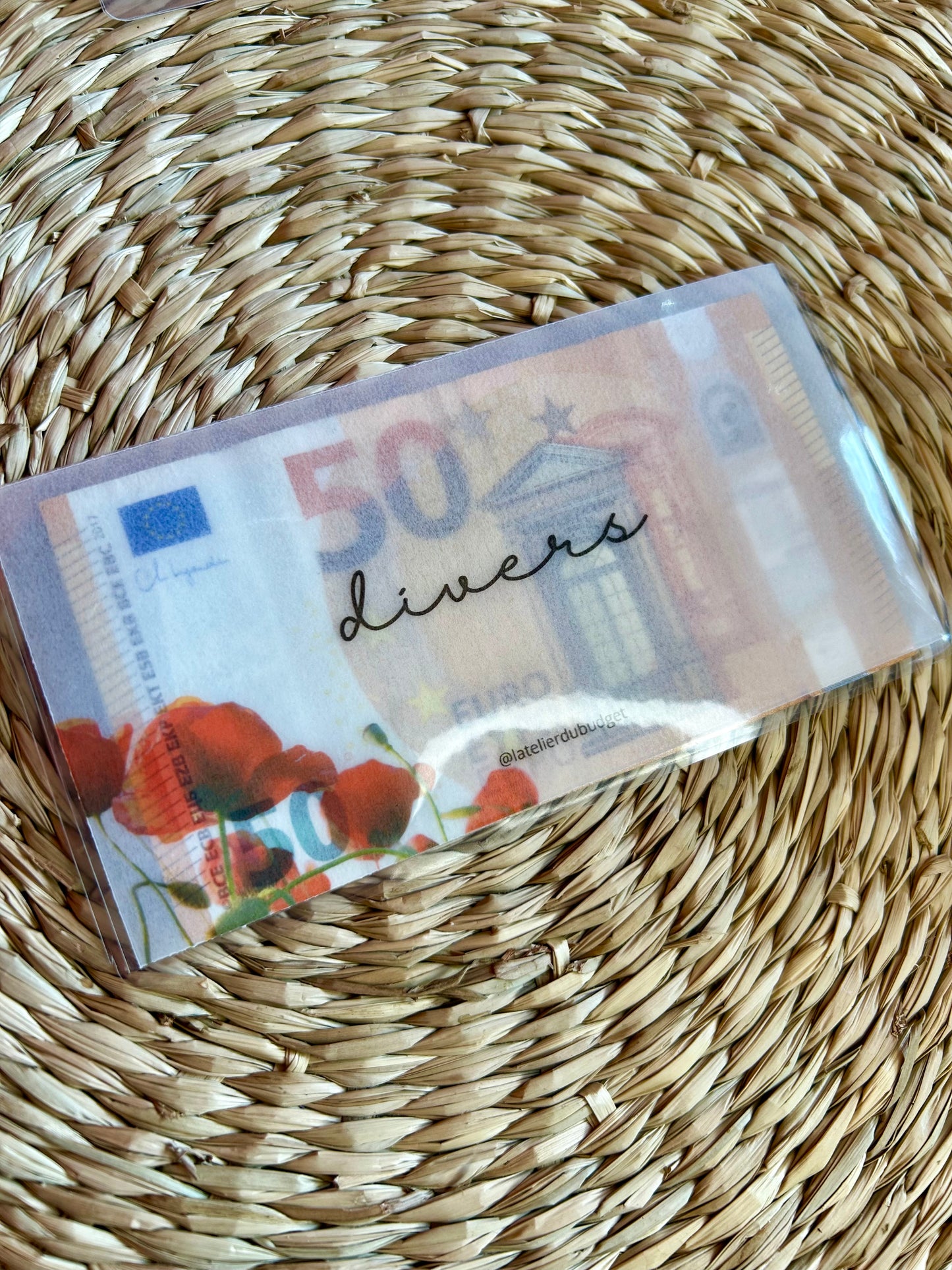 Enveloppes pour porte feuille en transparence